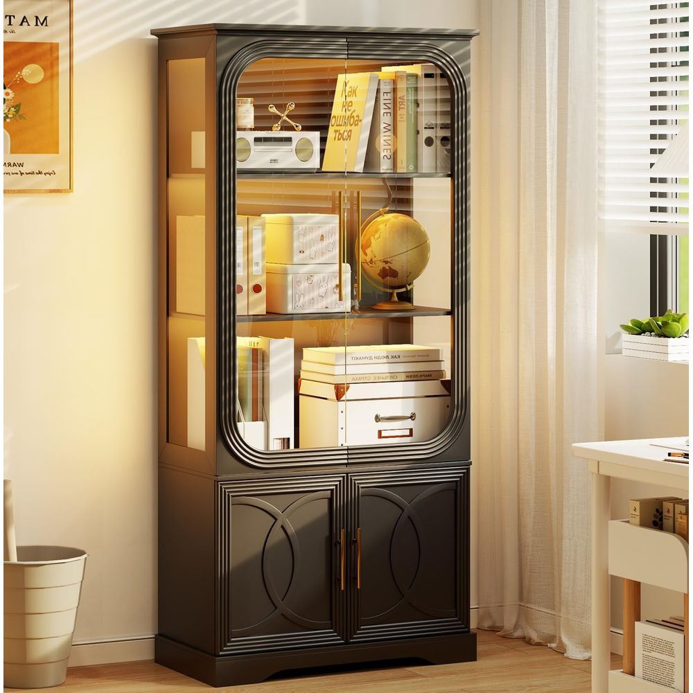 Lighting & Home Decor Studio Photos - 69 Tall Glass Display Cabinet with