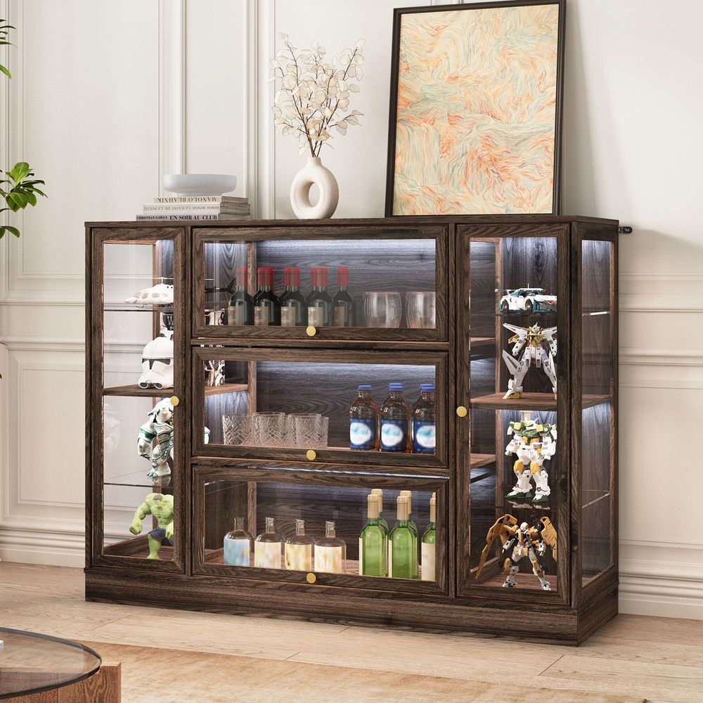 Lighting & Home Decor Studio Photos - Cabinet with Acrylic Glass Doors,Extra Wide