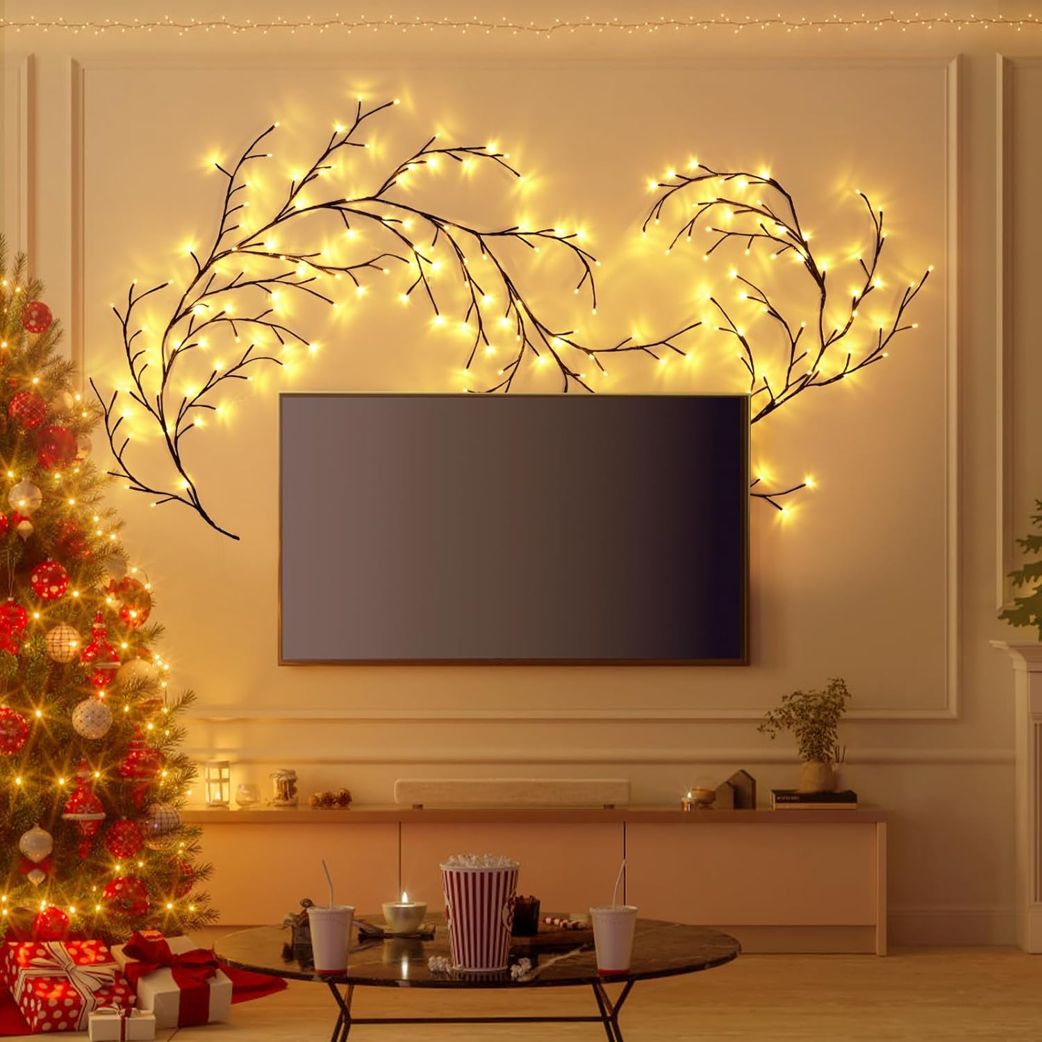 Wall Decor Lighting Tree - DIY Night Light for Wall Bedroom