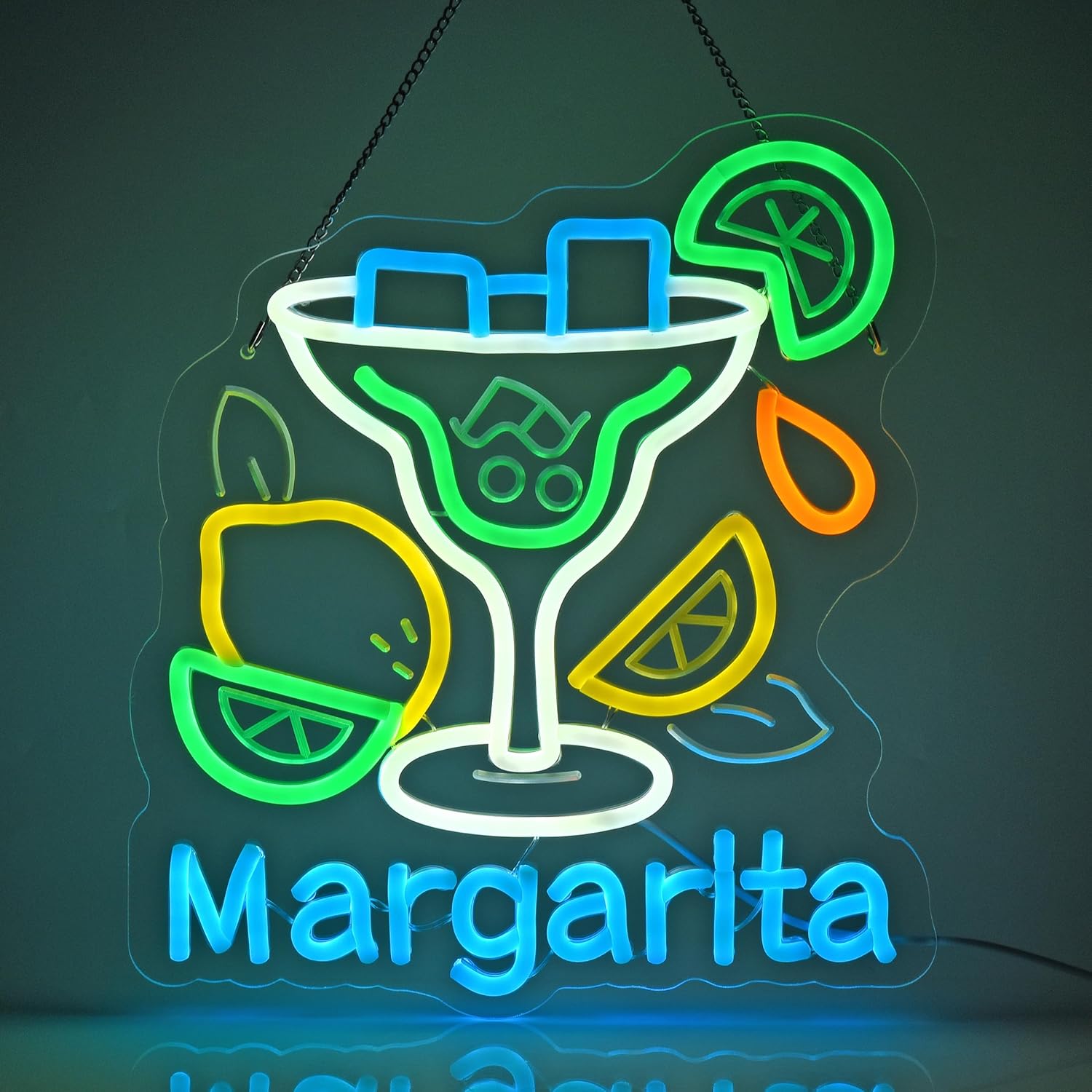 Restaurant Lighting Decoration - Margarita Neon Sign Wall Art Decoration