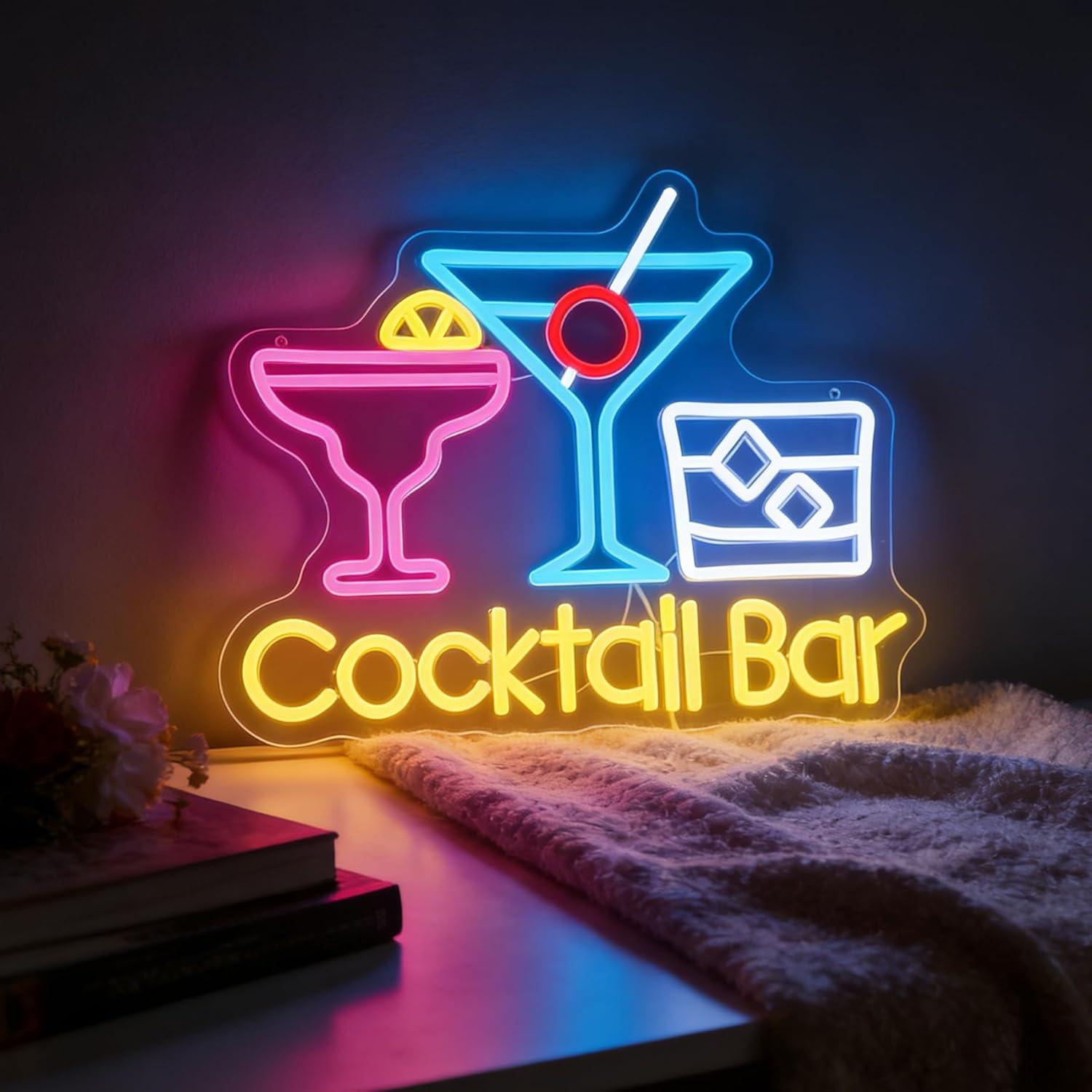 Restaurant Lighting Decoration - Cocktail Bar Neon Sign Dimmable LED
