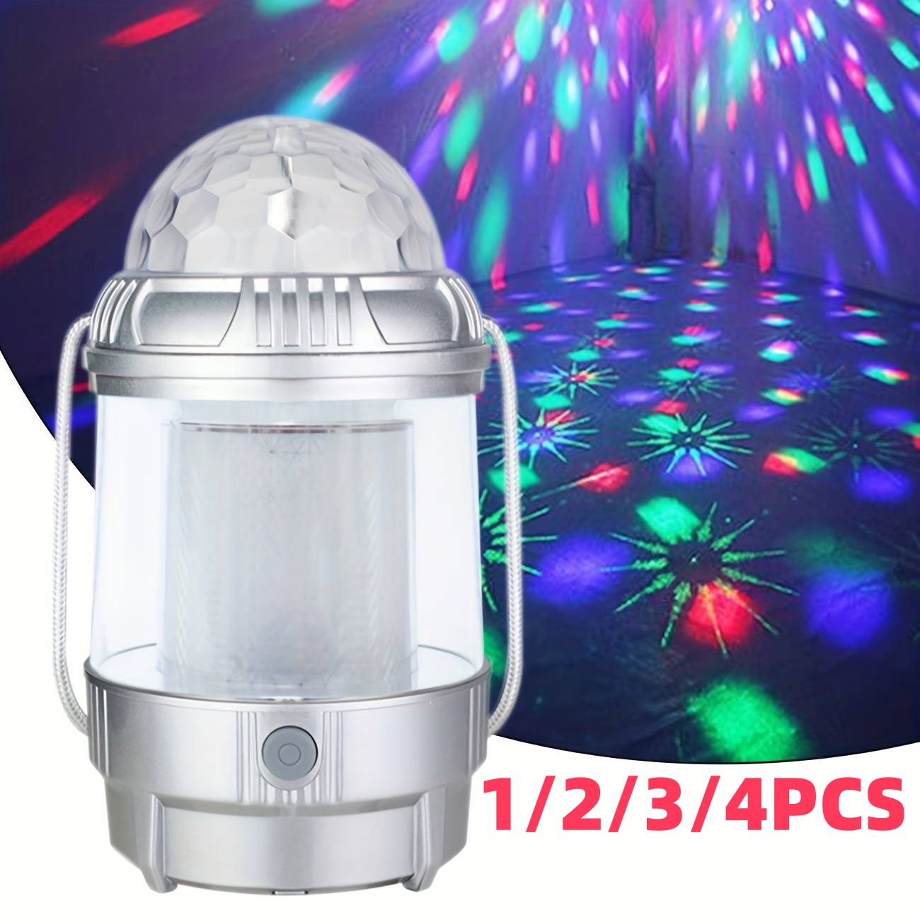 Lighting Decor Outdoor - 1-4PCS LEDCamping Lantern Rechargeable,1500mAh PowerBank,3Light Modes