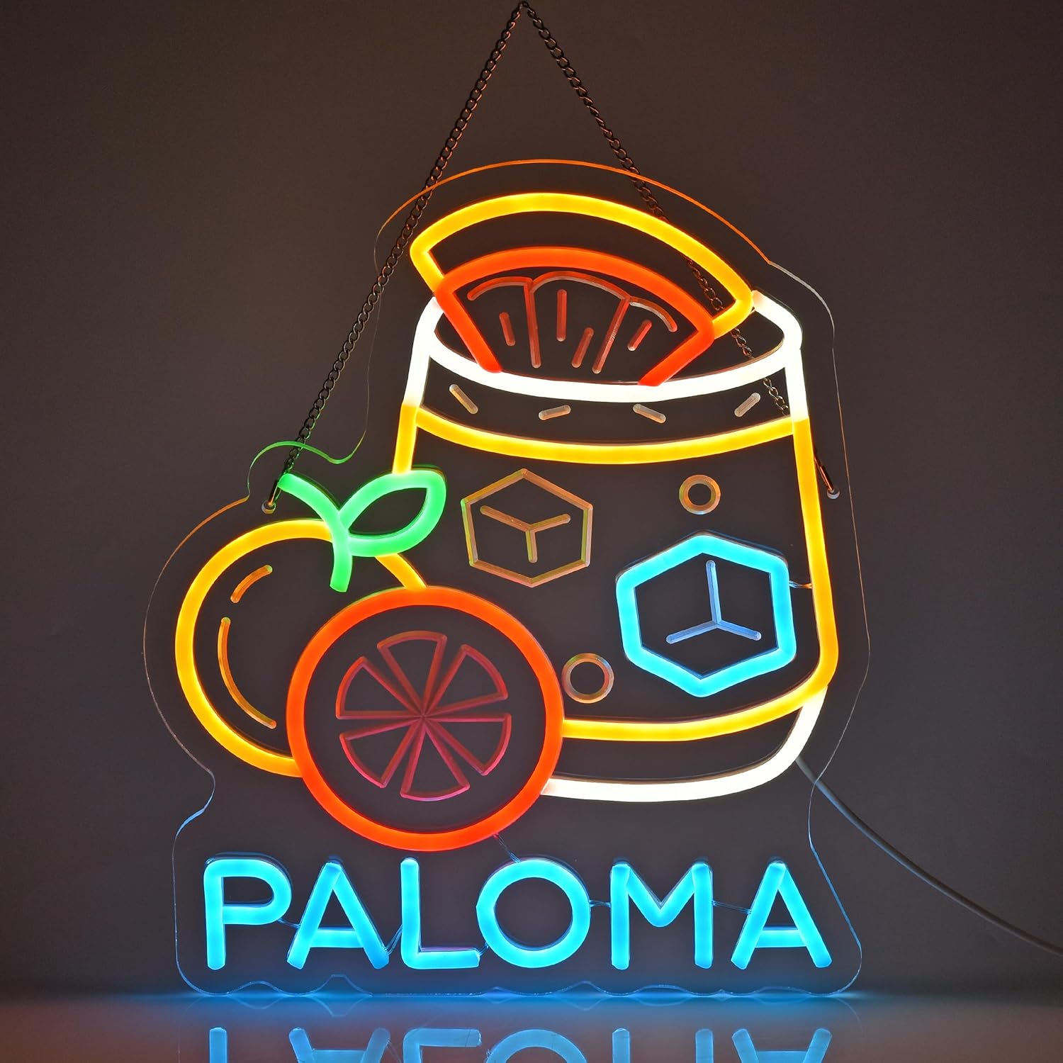 Paloma Neon Sign Wall Art Deco - đánh giá và giá Restaurant Lighting Decoration