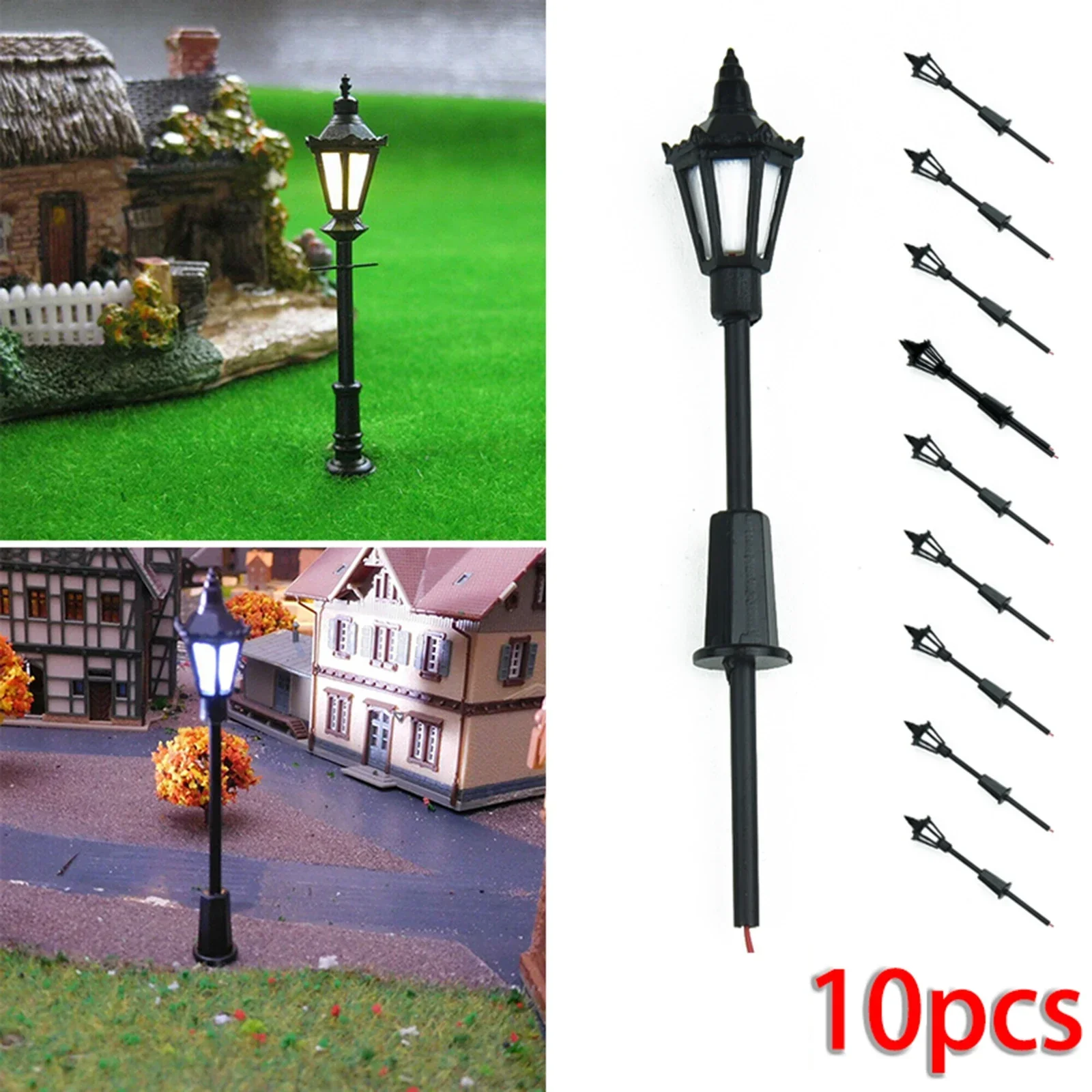 10Pcs Model Street Lights Scal - đánh giá và giá Wall Decor Lighting Tree