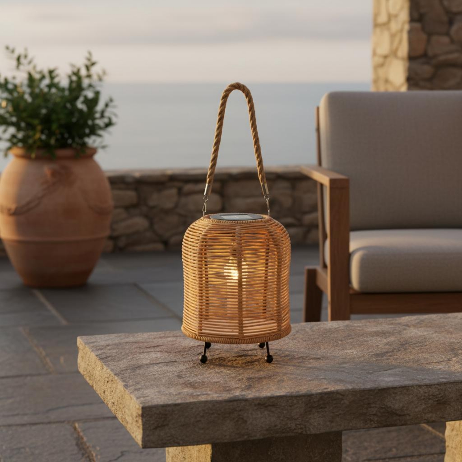 Handwoven Solar Lantern Braide - đánh giá và giá Lighting Decor Outdoor