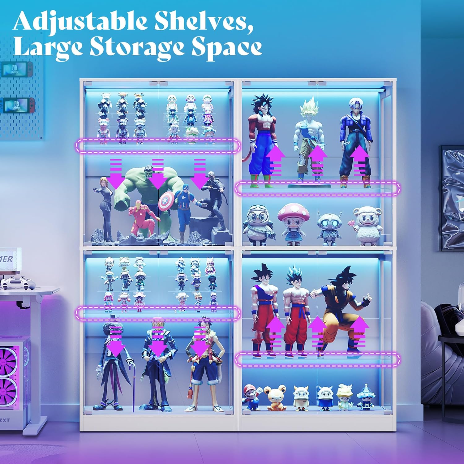RGB Display Cabinet with Adjus - đánh giá và giá Lighting & Home Decor Studio Photos