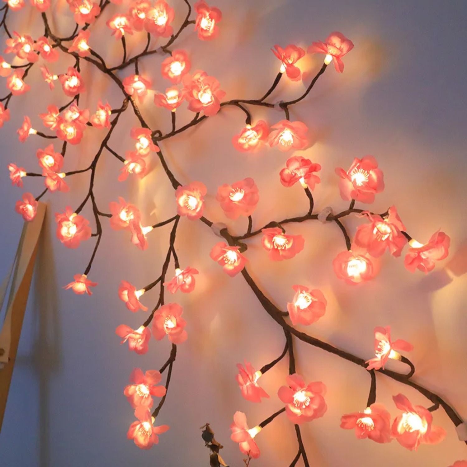 1.8M Cherry LED Tree Branch Li - đánh giá và giá Wall Decor Lighting Tree