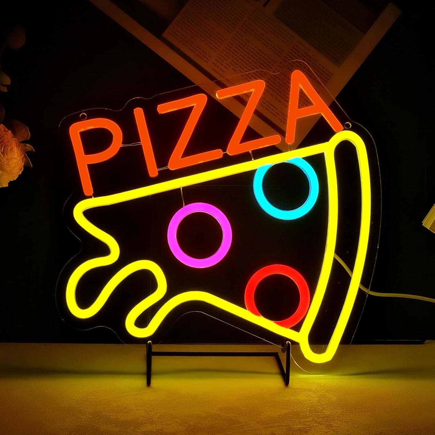 Pizza Neon Sign USB Dimmable L - đánh giá và giá Restaurant Lighting Decoration