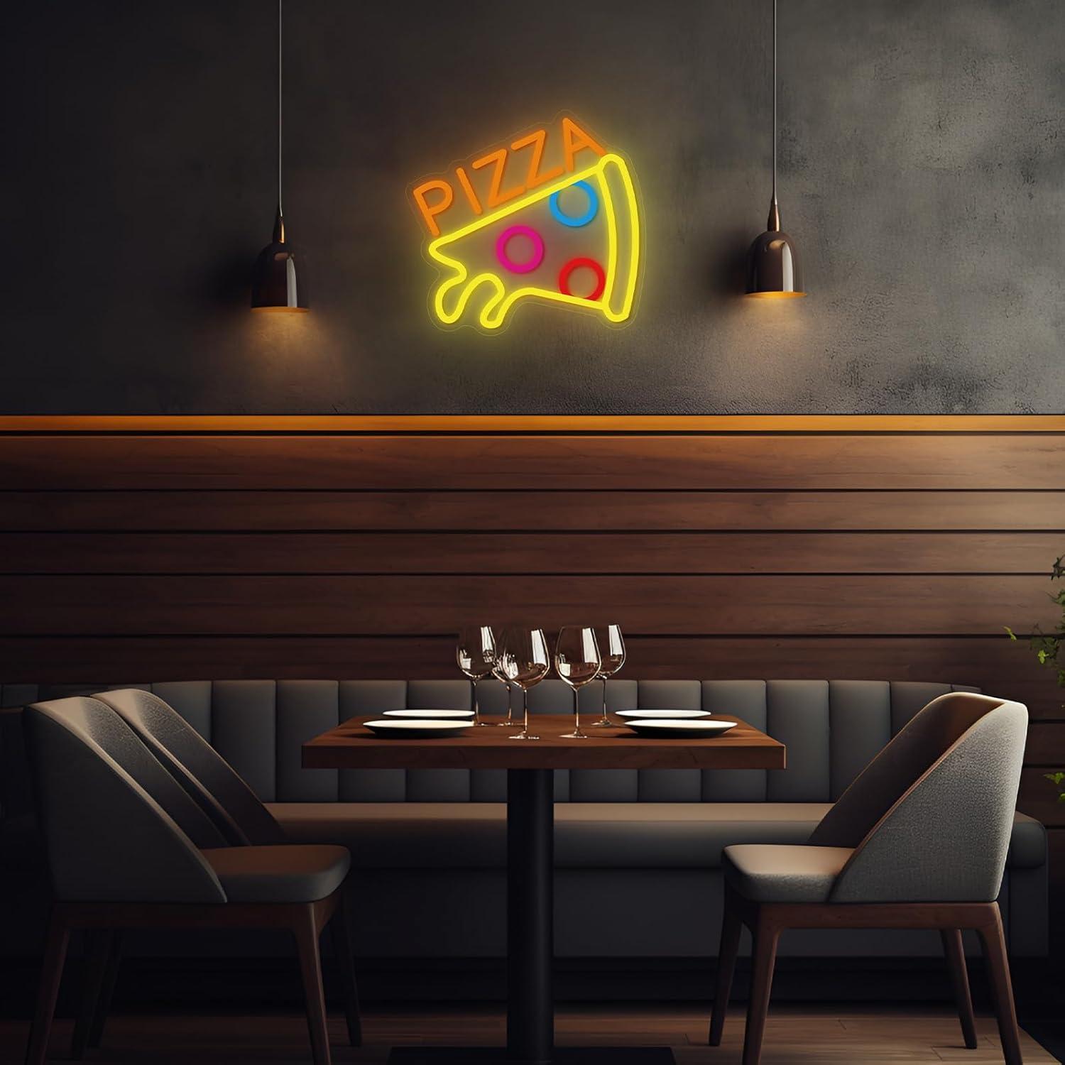 Pizza Neon Sign USB Dimmable L - đánh giá và giá Restaurant Lighting Decoration
