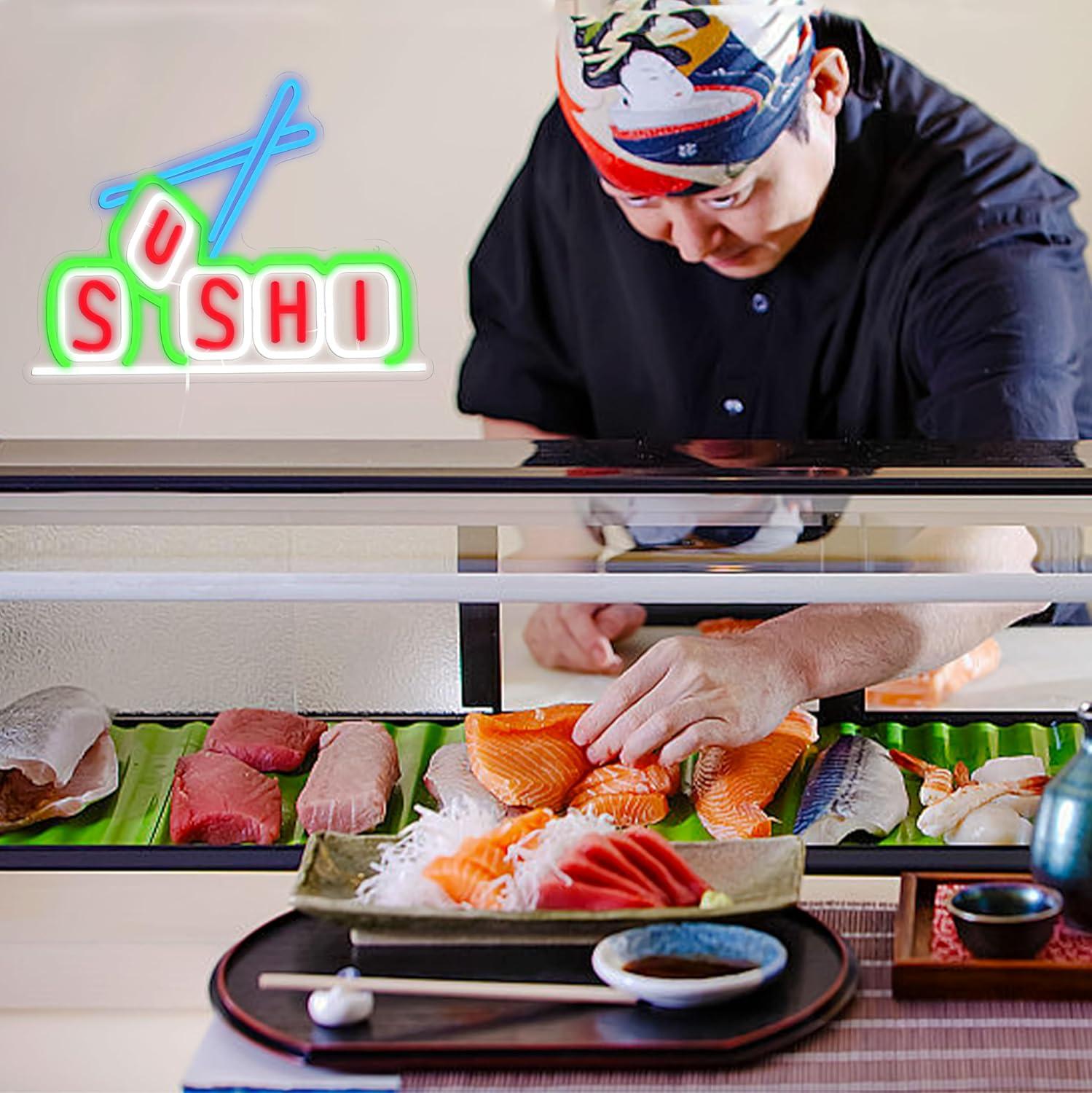 Sushi Neon Sign USB Dimmable L - đánh giá và giá Restaurant Lighting Decoration