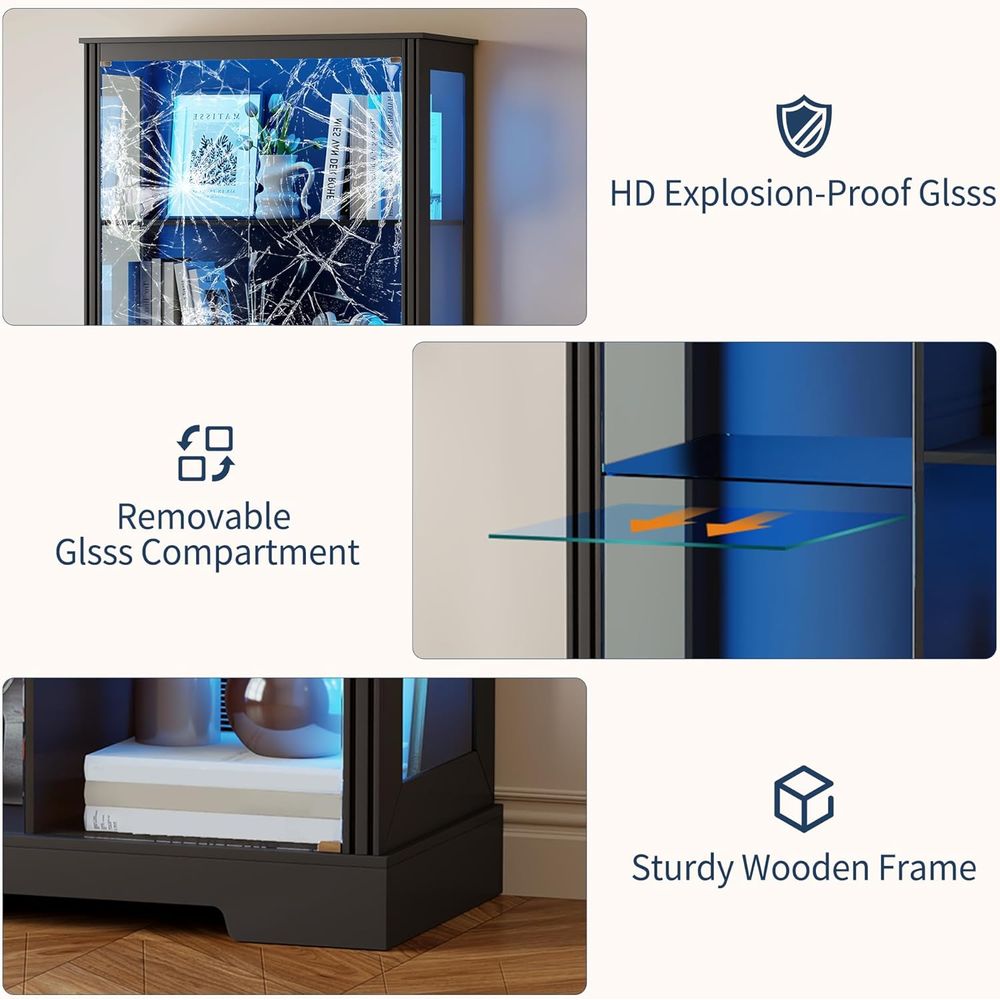 5-Tier 71 Display Cabinet with - đánh giá và giá Lighting & Home Decor Studio Photos