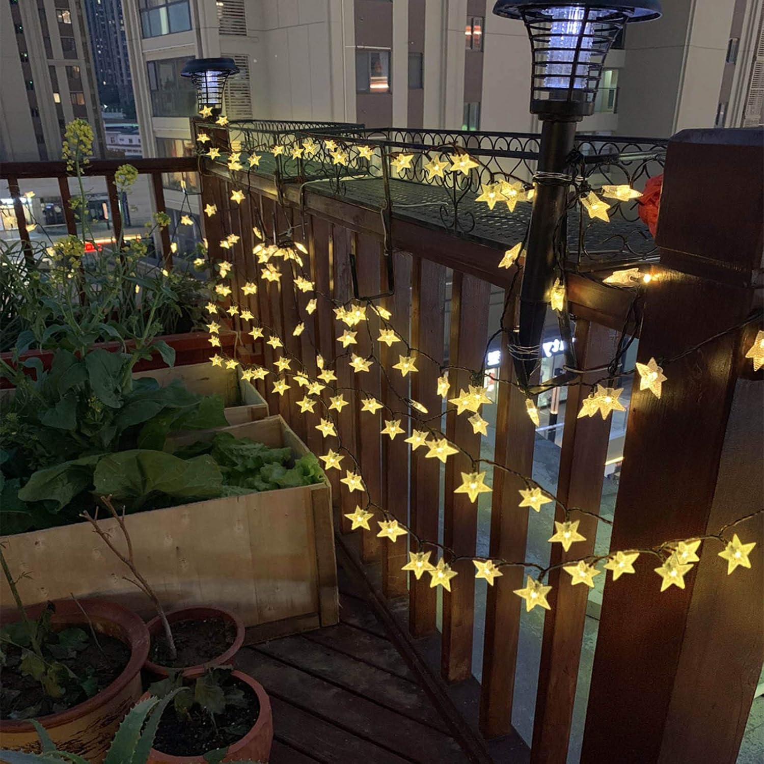 50ft 120 LED Solar Star Fairy  - đánh giá và giá Lighting Decor Outdoor