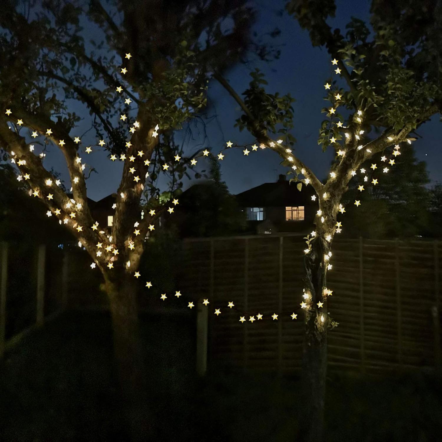 50ft 120 LED Solar Star Fairy  - đánh giá và giá Lighting Decor Outdoor
