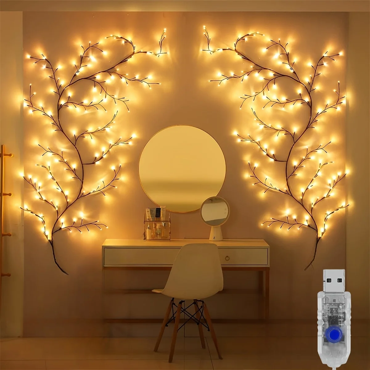 LED Bendable Willow Vine Light - đánh giá và giá Wall Decor Lighting Tree