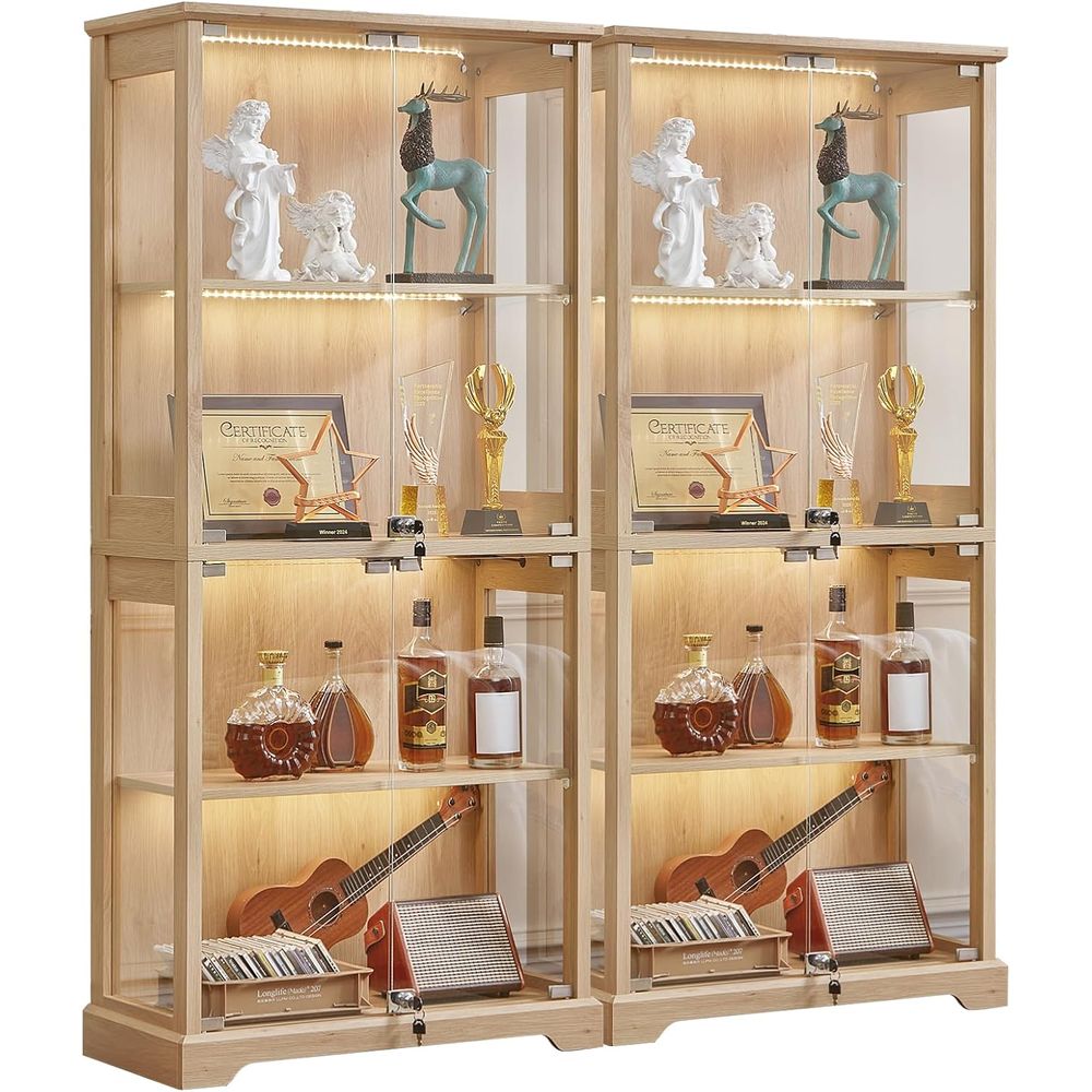 Dual Glass Door Display Cabine - đánh giá và giá Lighting & Home Decor Studio Photos