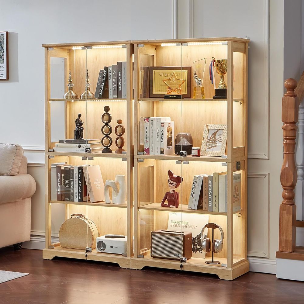 Dual Glass Door Display Cabine - đánh giá và giá Lighting & Home Decor Studio Photos