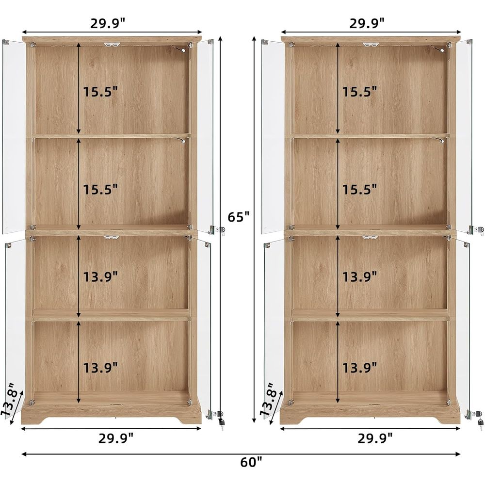 Dual Glass Door Display Cabine - đánh giá và giá Lighting & Home Decor Studio Photos