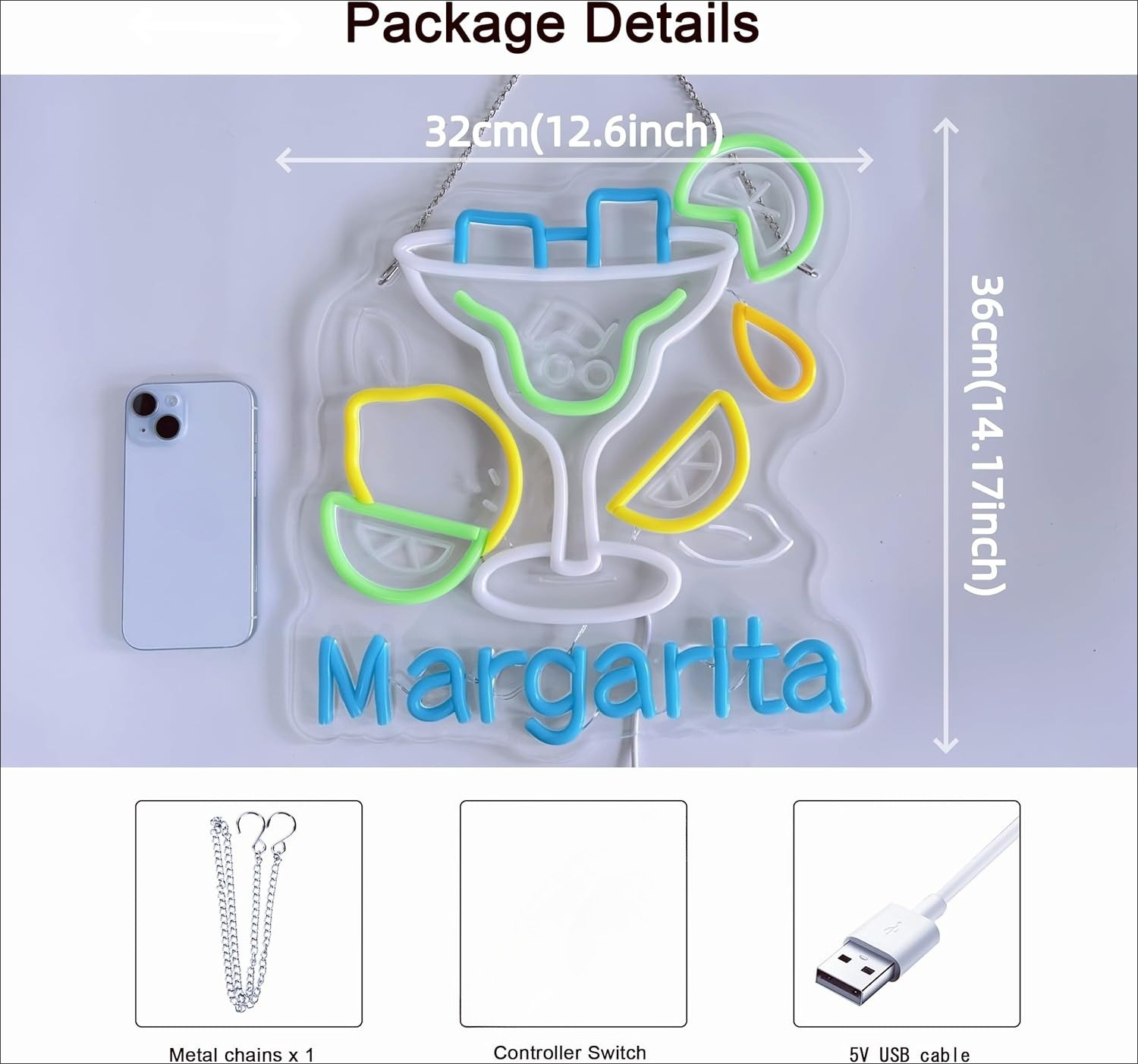 Margarita Neon Sign Wall Art D - đánh giá và giá Restaurant Lighting Decoration