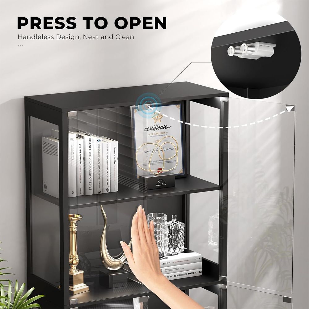 4-Tier Glass Display Cabinet w - đánh giá và giá Lighting & Home Decor Studio Photos