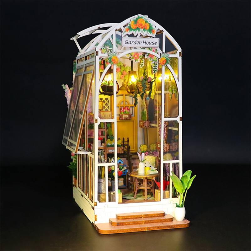 Book Nook Kit DIY Miniature Ho - đánh giá và giá Led Lighting Decor