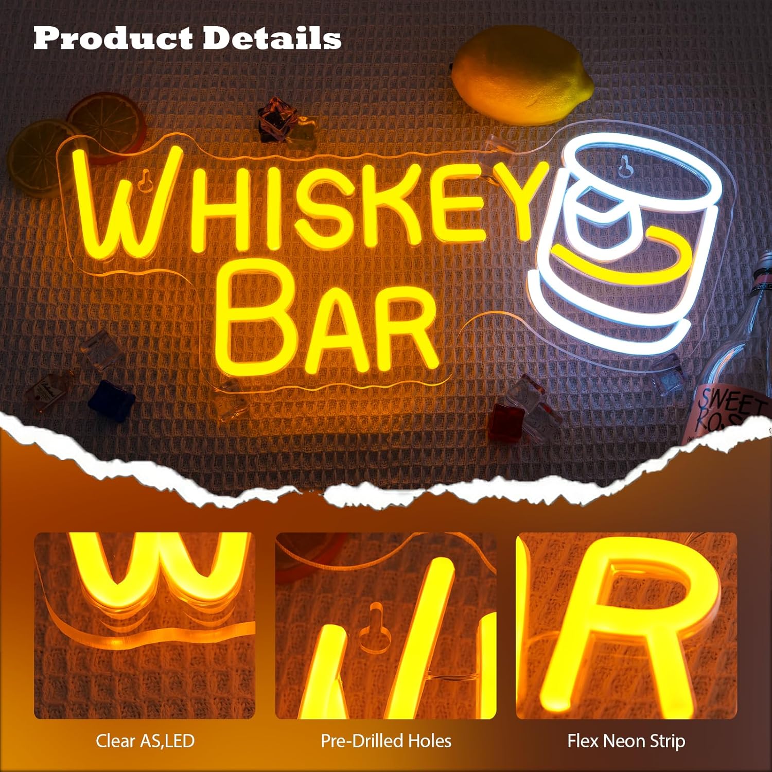 Bar Neon Sign Bussiness Art Wa - đánh giá và giá Restaurant Lighting Decoration