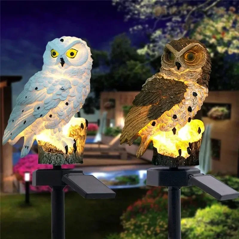Solar Owl Statue Garden Light  - đánh giá và giá Lighting Decoration Ideas