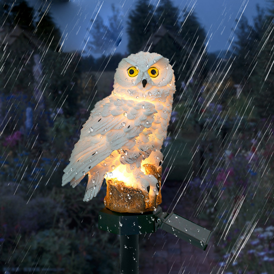 Solar Owl Statue Garden Light  - đánh giá và giá Lighting Decoration Ideas