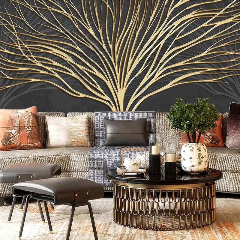 Custom Mural Wallpaper Modern  - đánh giá và giá Wall Decor Lighting Tree