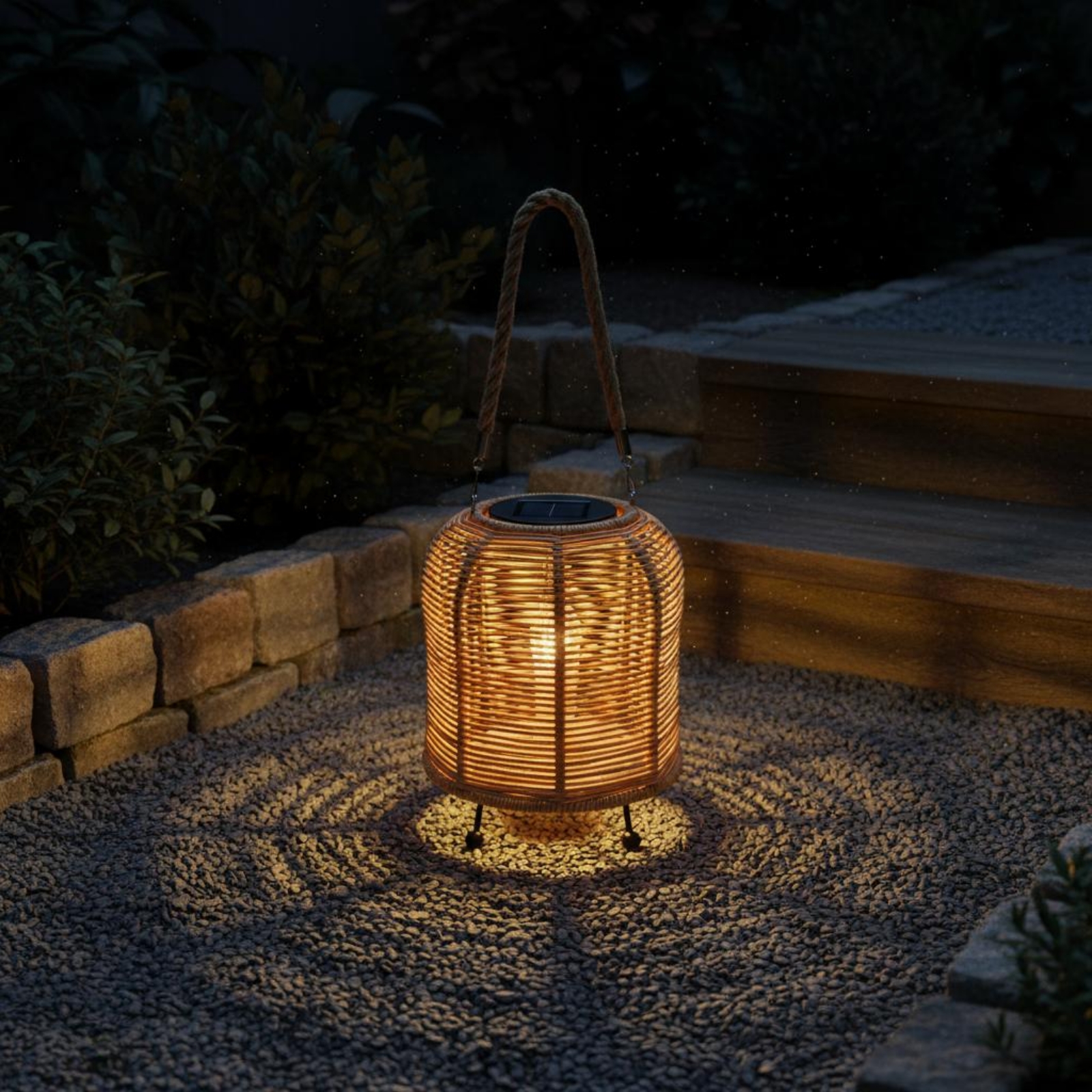 Handwoven Solar Lantern Warm L - đánh giá và giá Lighting Decor Outdoor