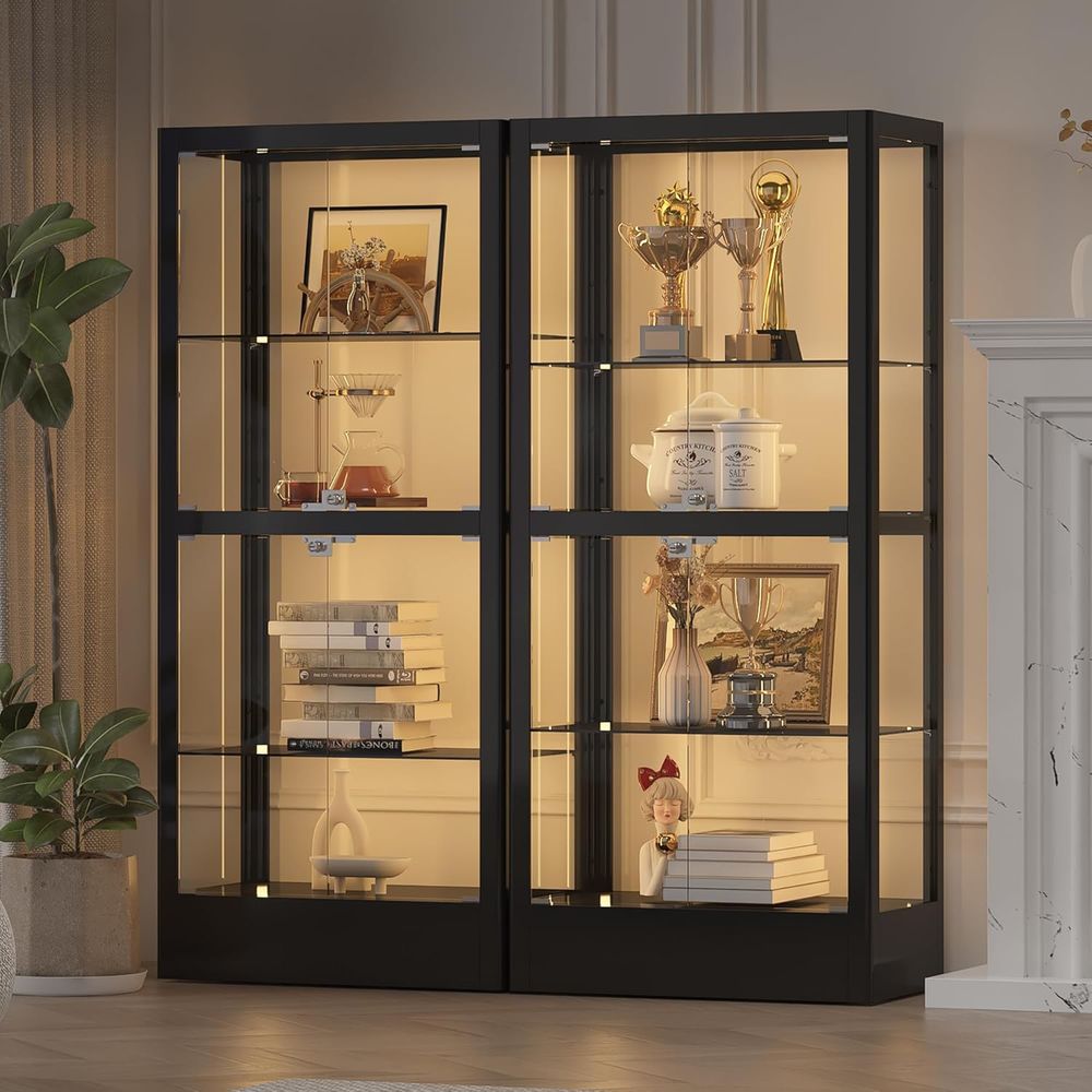 4-Sided Lockable Glass Display - đánh giá và giá Lighting & Home Decor Studio Photos