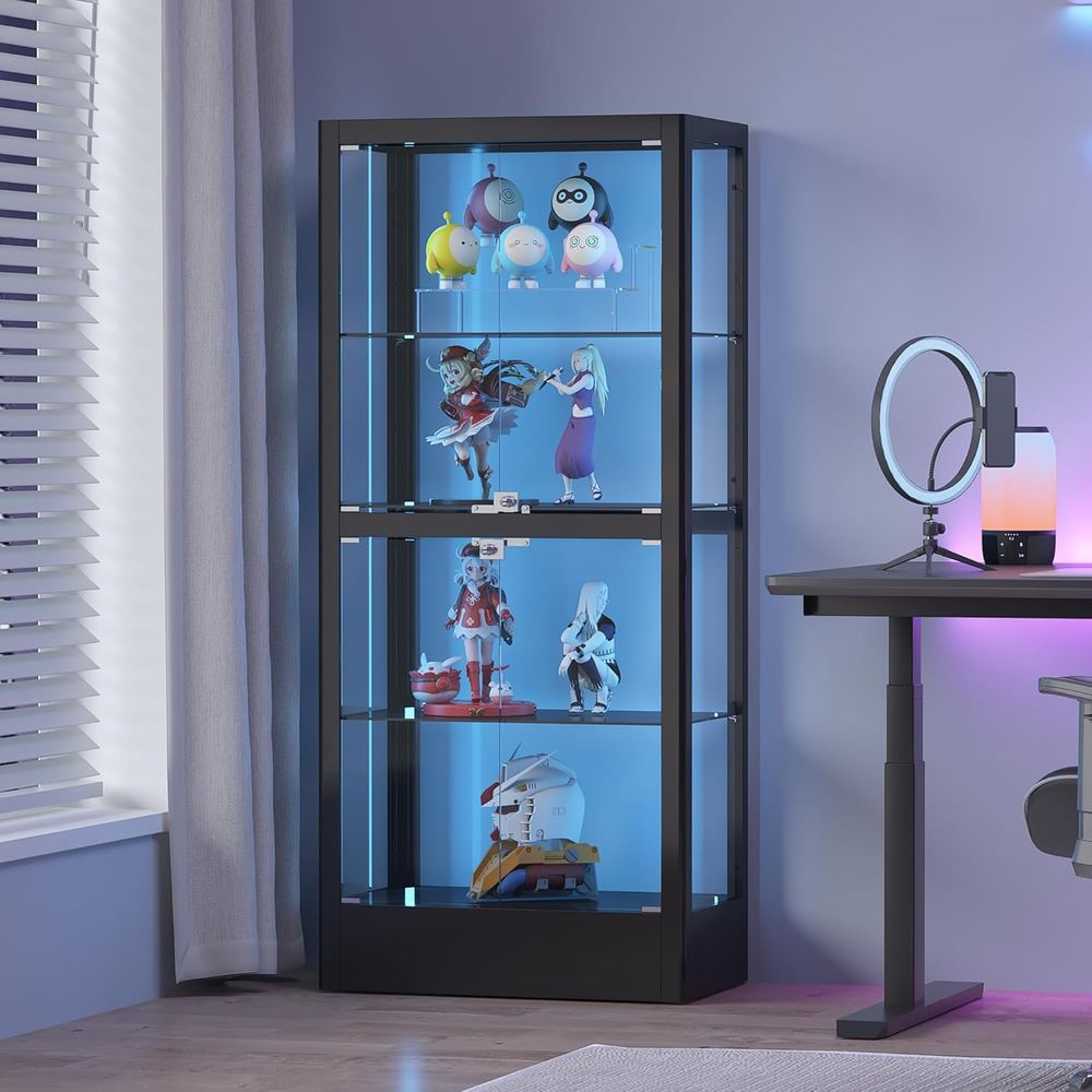 4-Sided Lockable Glass Display - đánh giá và giá Lighting & Home Decor Studio Photos