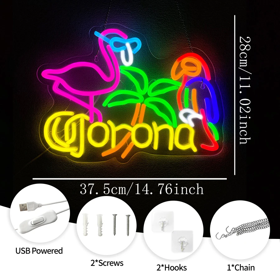 Bar Light Up Signs Extra Beer  - đánh giá và giá Wall Decor Lighting Tree
