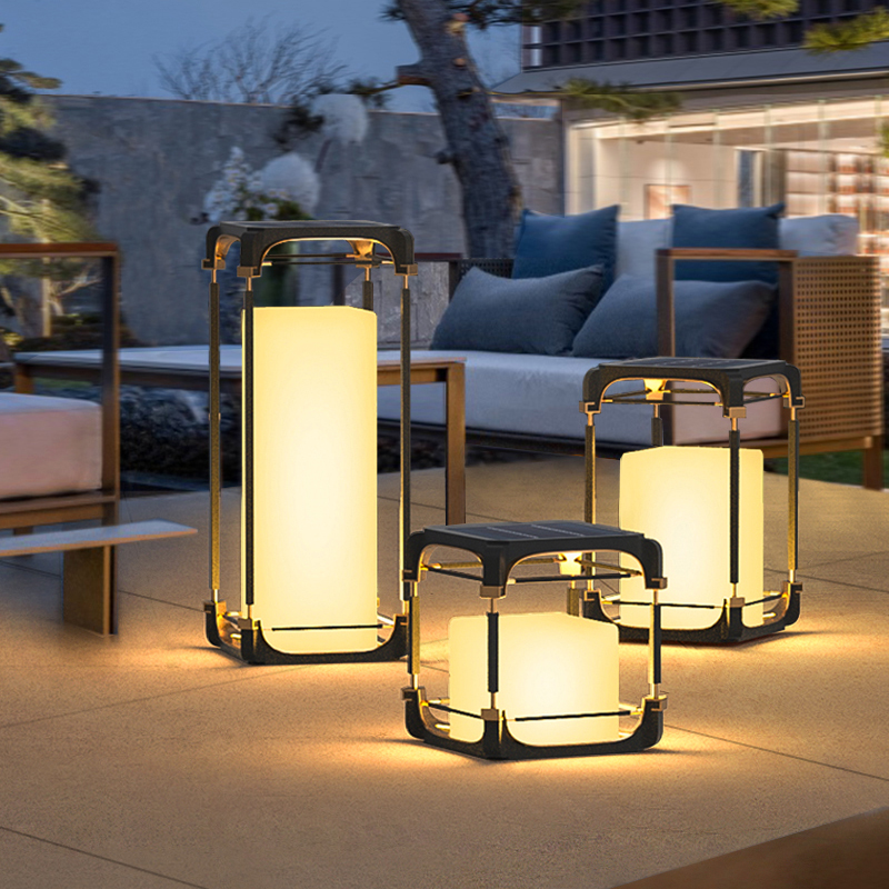 Luminous floor lamp courtyard  - đánh giá và giá Led Lighting Decor
