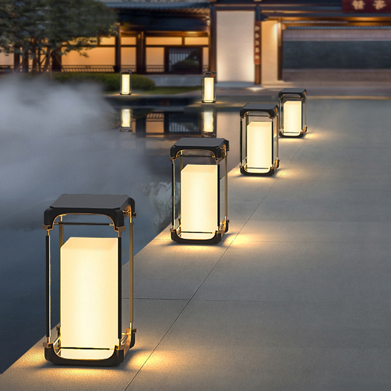 Luminous floor lamp courtyard  - đánh giá và giá Led Lighting Decor