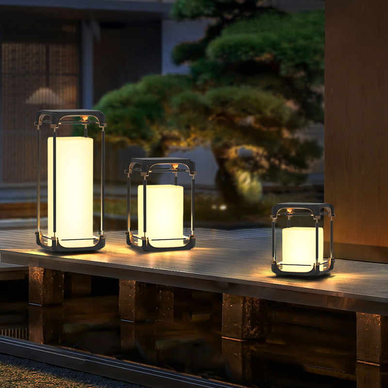 Luminous floor lamp courtyard  - đánh giá và giá Led Lighting Decor