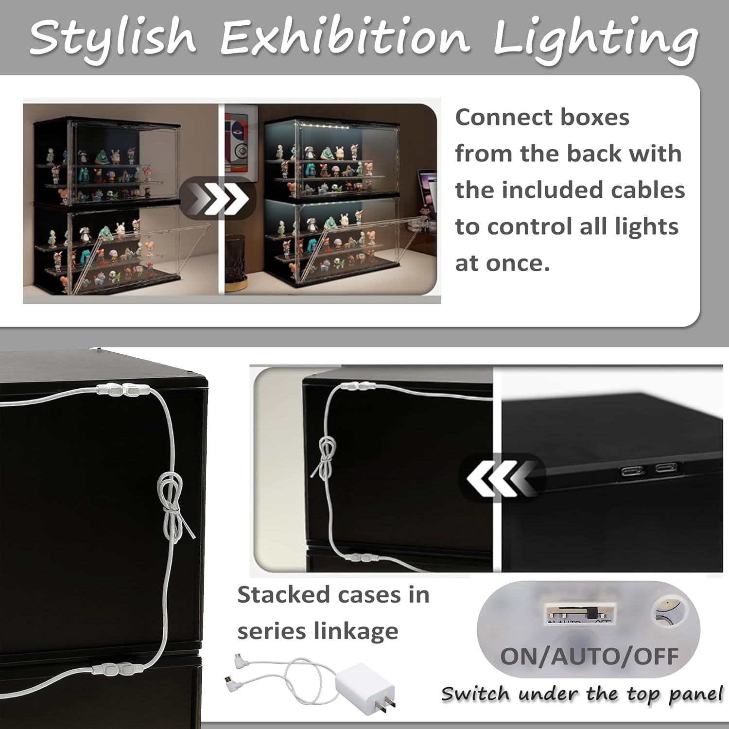 3-Tier Stackable LED Display C - đánh giá và giá Lighting & Home Decor Studio Photos
